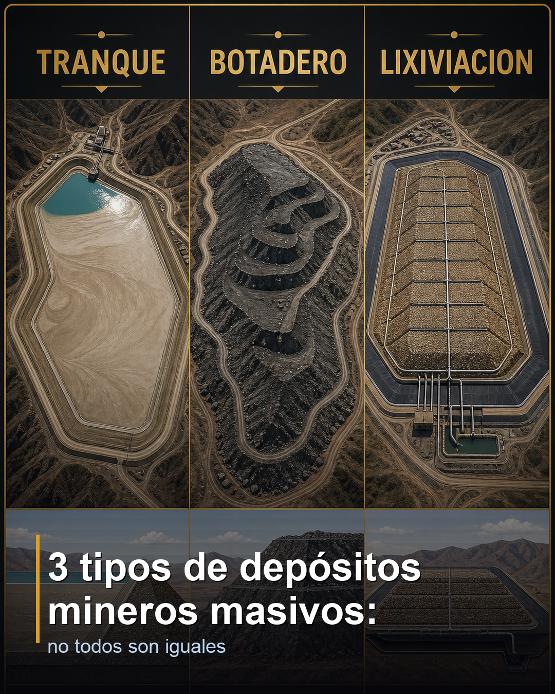 3 tipos de depósitos mineros masivos: no todos son iguales