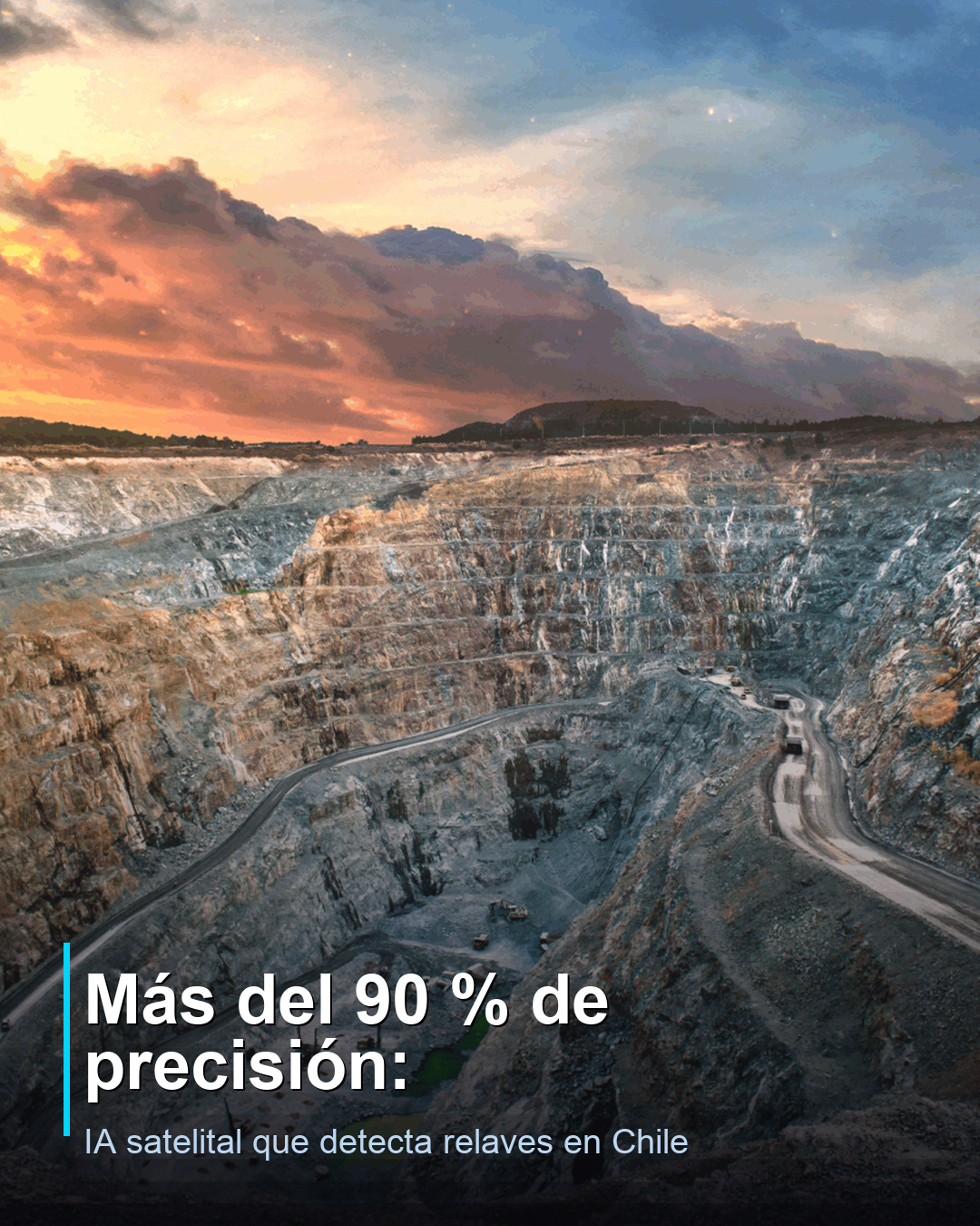 Más del 90 % de precisión: IA satelital que detecta relaves en Chile